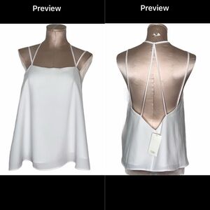 NWT Tobi Strappy White Top Sz M